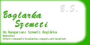 boglarka szemeti business card